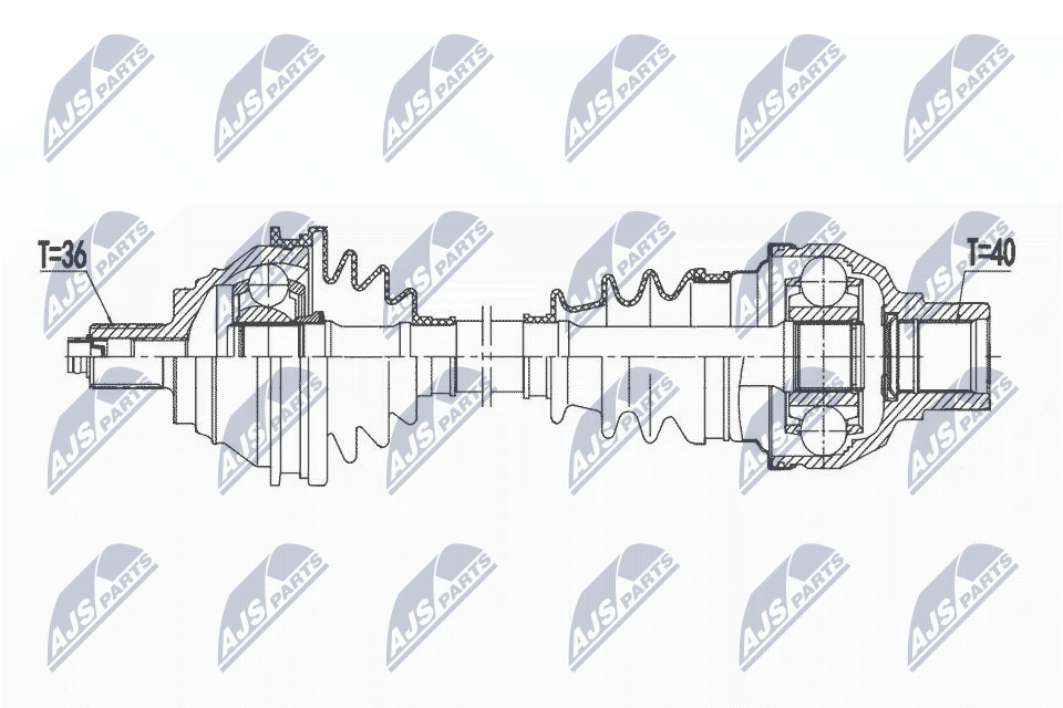 Drive Shaft - NPW-VW-174 NTY