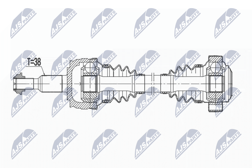 Albero motore/Semiasse - NPW-VW-177 NTY