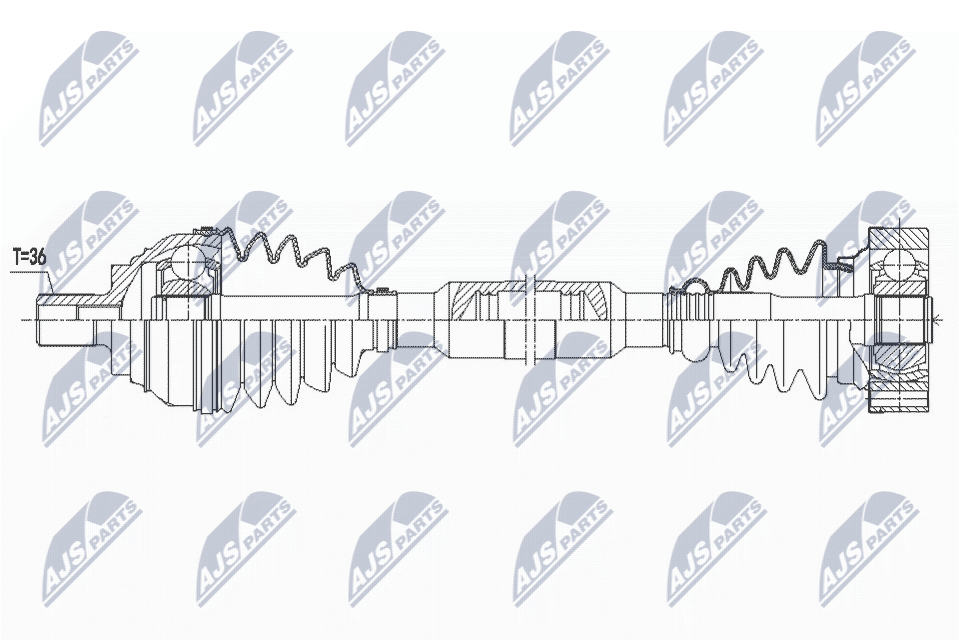Drive Shaft - NPW-VW-181 NTY