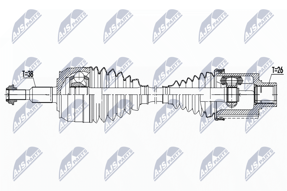Drive Shaft - NPW-VW-182 NTY