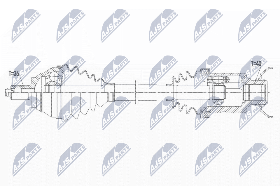 Drive Shaft - NPW-VW-183 NTY