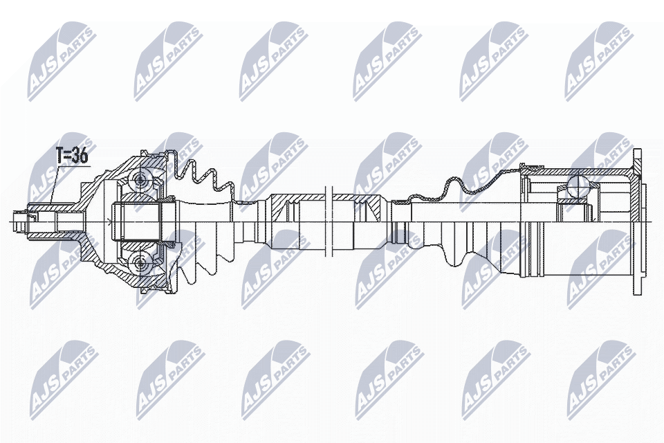 Приводной вал - NPW-VW-184 NTY