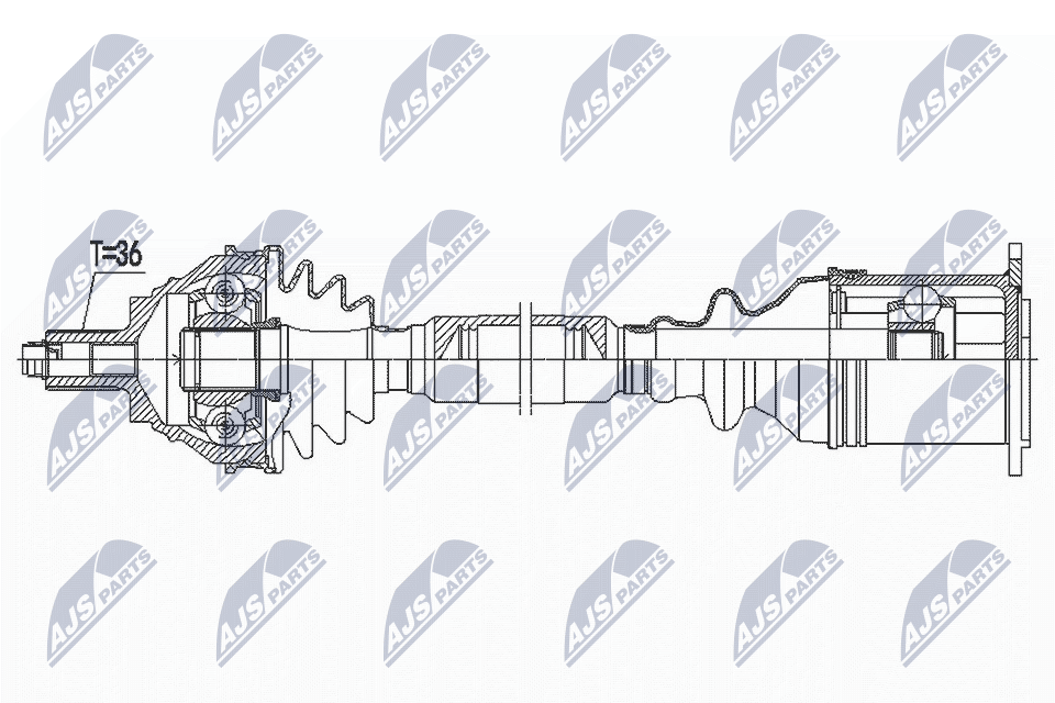 Drive Shaft - NPW-VW-185 NTY