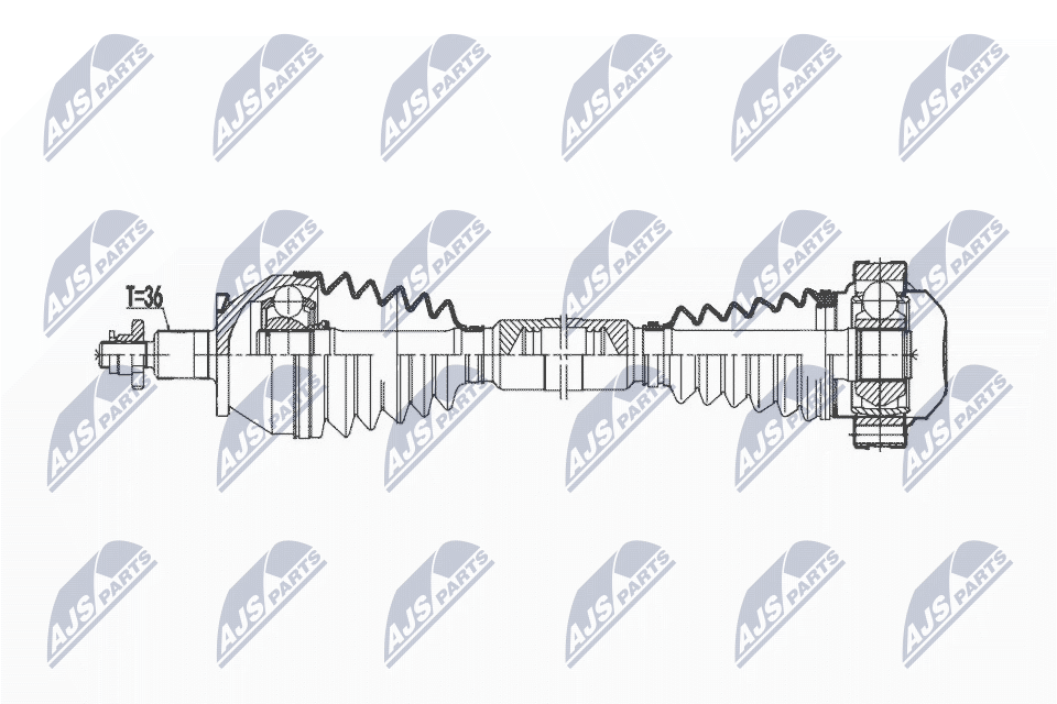 Drive Shaft - NPW-VW-190 NTY