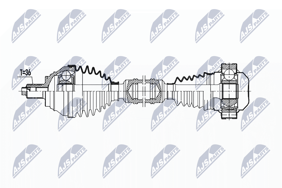 Drive Shaft - NPW-VW-193 NTY