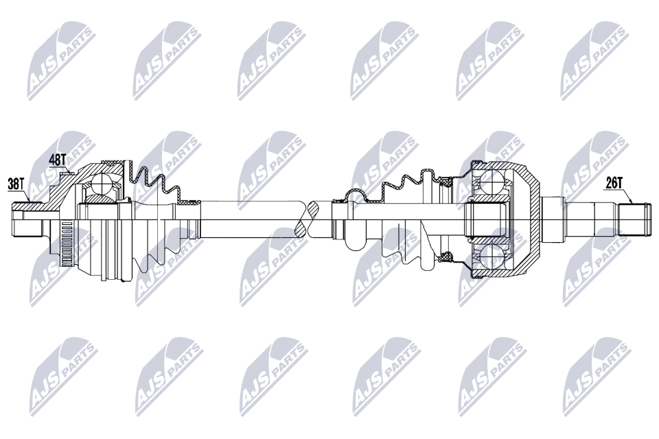 Drive Shaft - NPW-VW-202 NTY