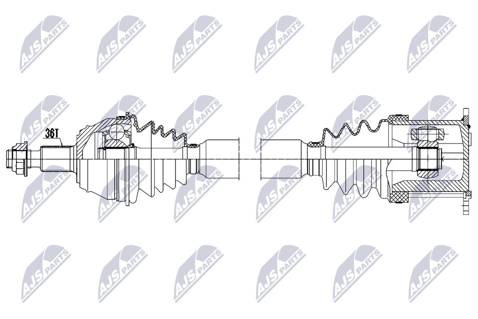 Albero motore/Semiasse - NPW-VW-203 NTY