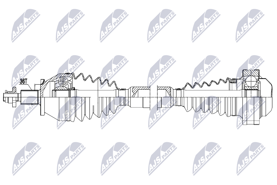 Albero motore/Semiasse - NPW-VW-205 NTY