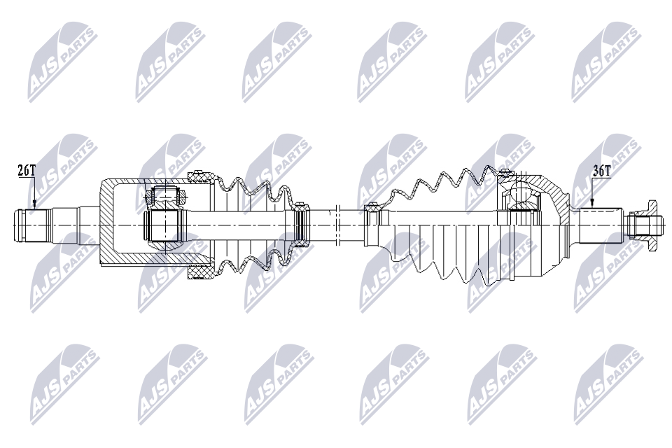 Drive Shaft - NPW-VW-206 NTY