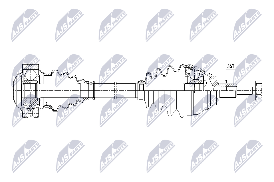 Albero motore/Semiasse - NPW-VW-207 NTY