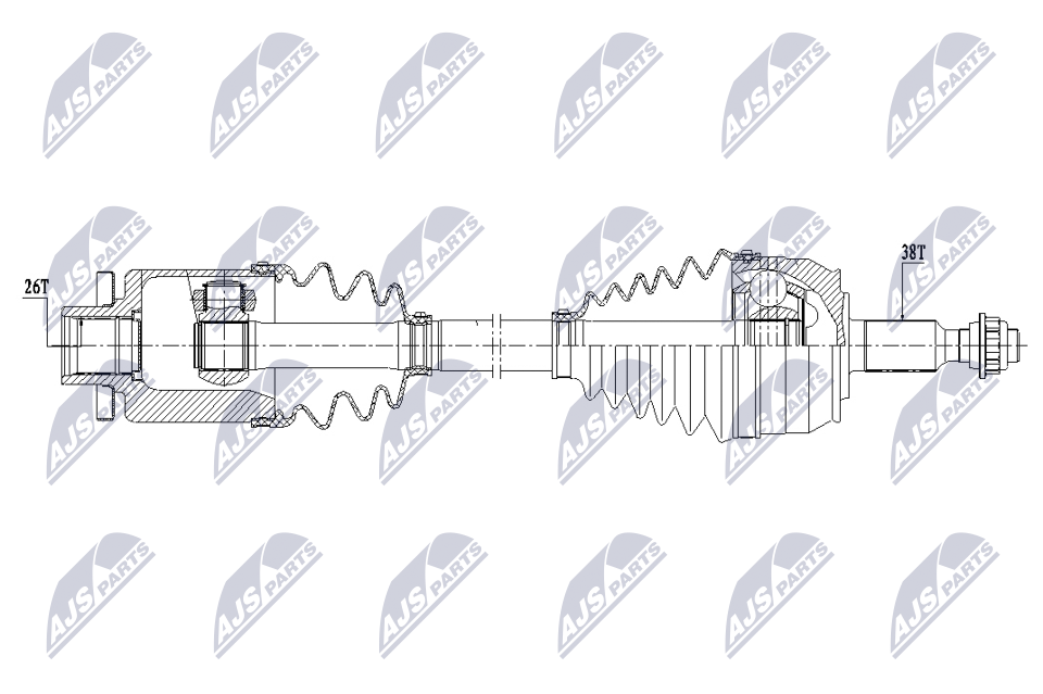 Albero motore/Semiasse - NPW-VW-208 NTY