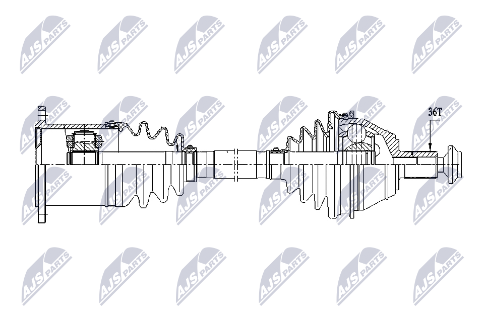 Drive Shaft - NPW-VW-212 NTY