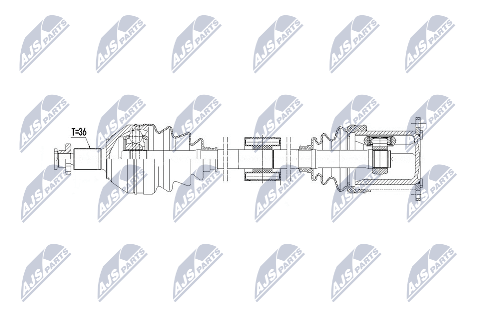 Drive Shaft - NPW-VW-225 NTY