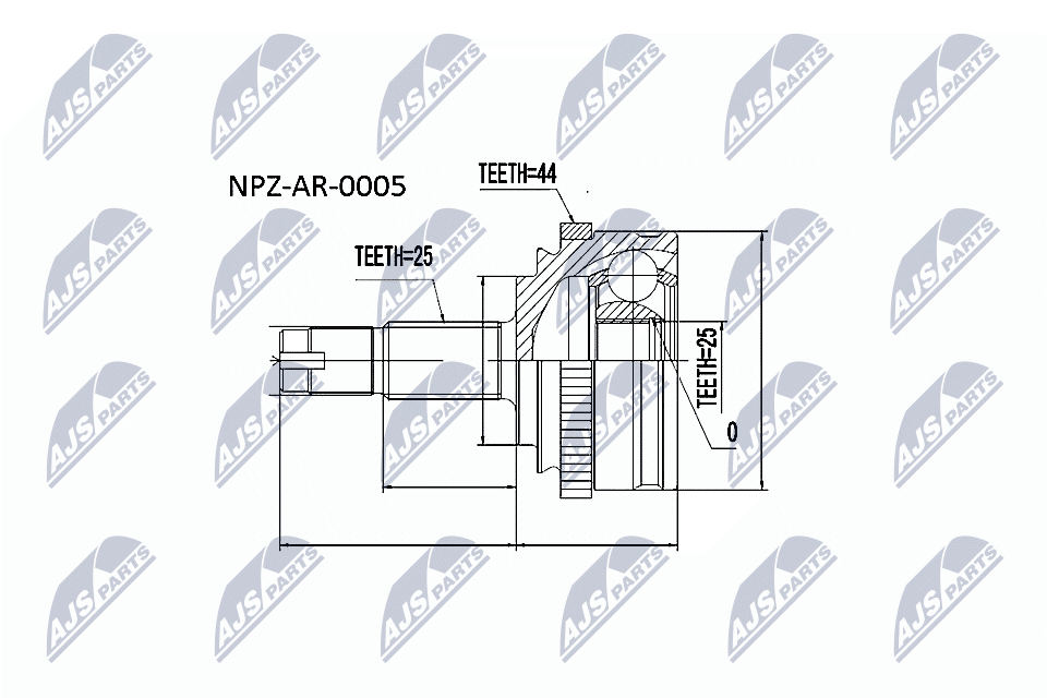 Joint Kit, drive shaft - NPZ-AR-005 NTY