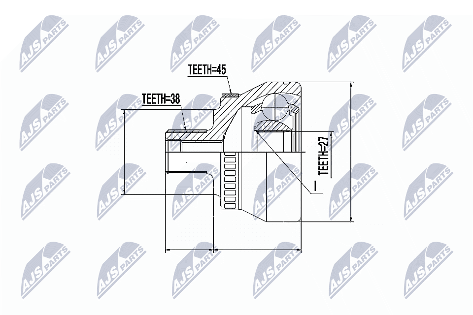 Joint Kit, drive shaft - NPZ-AU-009 NTY