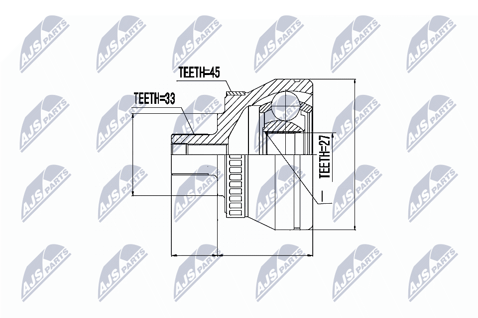 Joint Kit, drive shaft - NPZ-AU-043 NTY