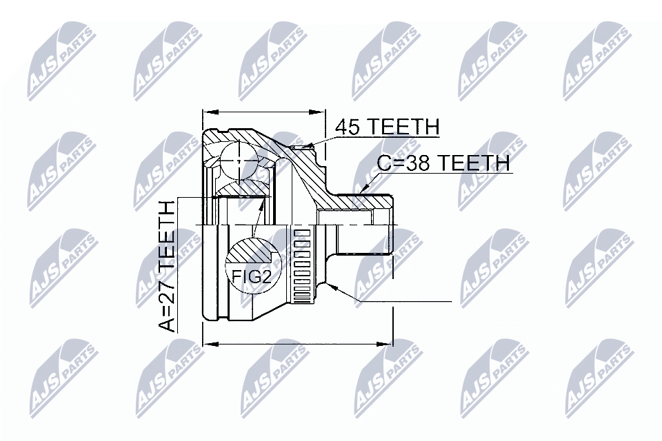 Joint Kit, drive shaft - NPZ-AU-047 NTY