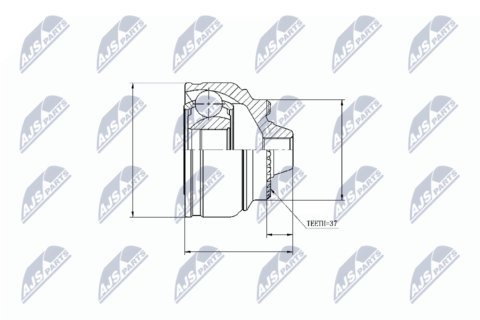Kit giunti, Semiasse - NPZ-BM-009 NTY