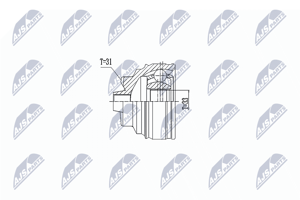 Gelenksatz, Antriebswelle - NPZ-BM-011 NTY