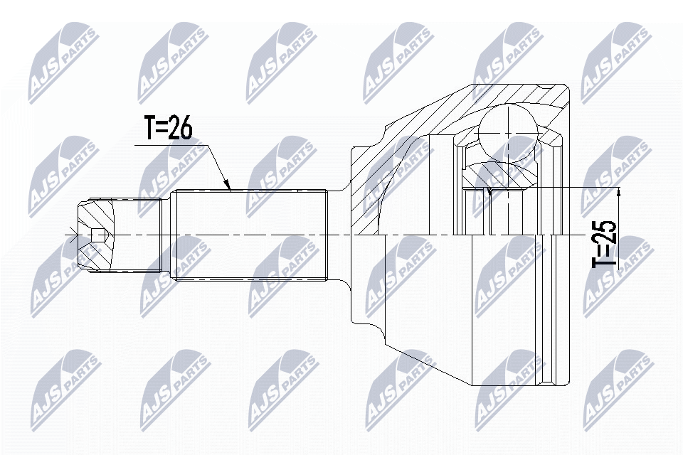Kit giunti, Semiasse - NPZ-BM-018 NTY
