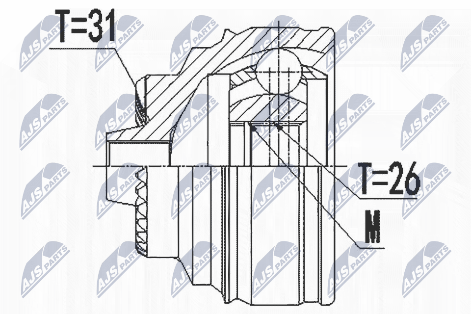 Joint Kit, drive shaft - NPZ-BM-022 NTY
