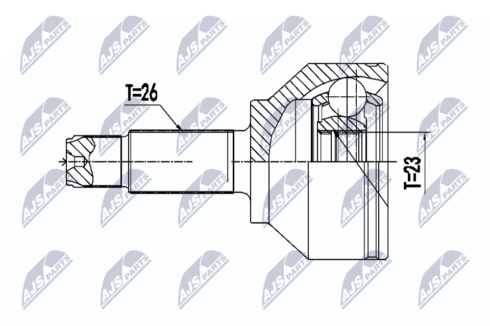 Gelenksatz, Antriebswelle - NPZ-BM-023 NTY