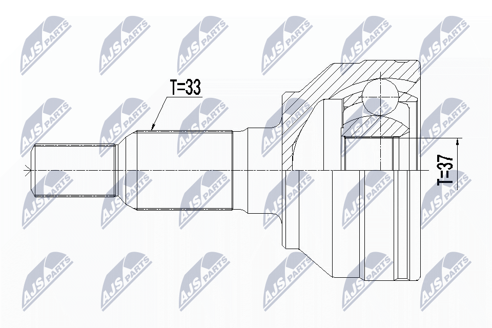 Gelenksatz, Antriebswelle - NPZ-CH-024 NTY