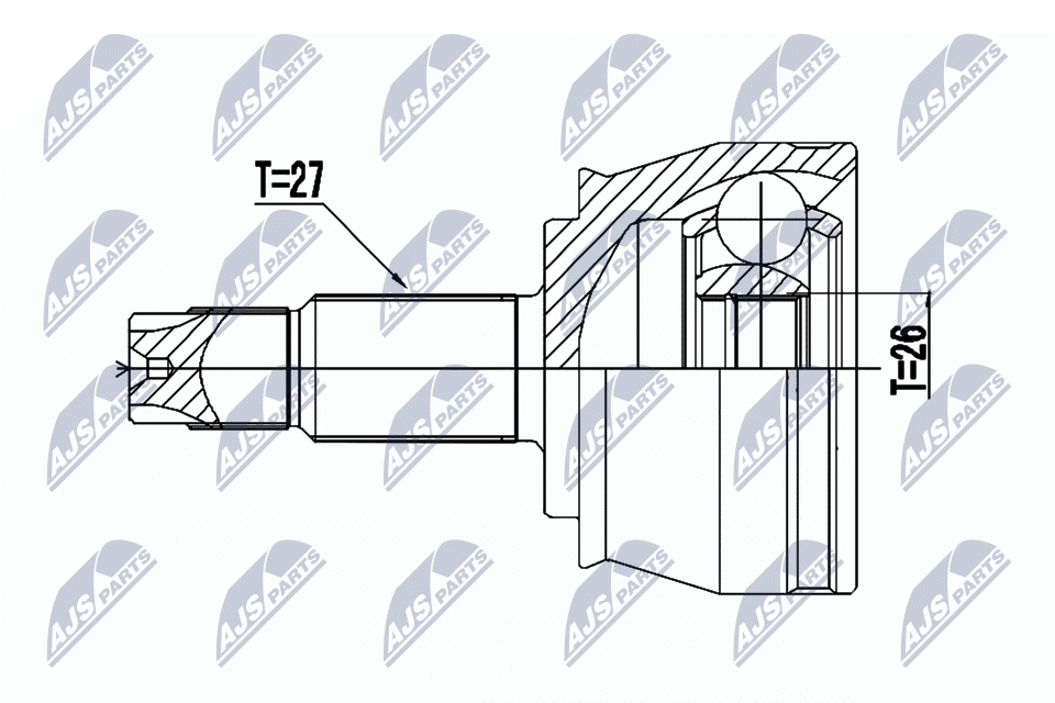 Kit giunti, Semiasse - NPZ-CH-030 NTY