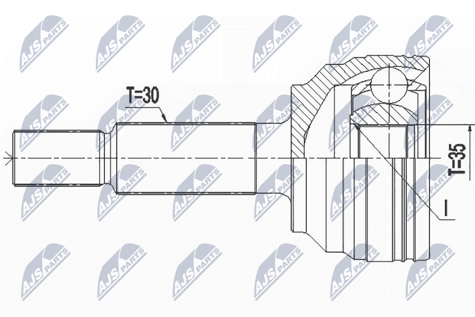 Joint Kit, drive shaft - NPZ-CH-033 NTY