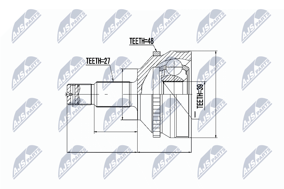 Gelenksatz, Antriebswelle - NPZ-CT-004 NTY