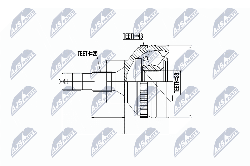 Joint Kit, drive shaft - NPZ-CT-007 NTY