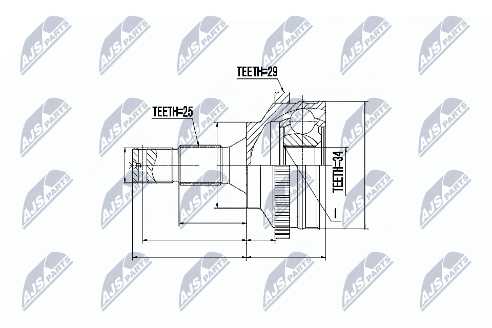 Kit giunti, Semiasse - NPZ-CT-010 NTY