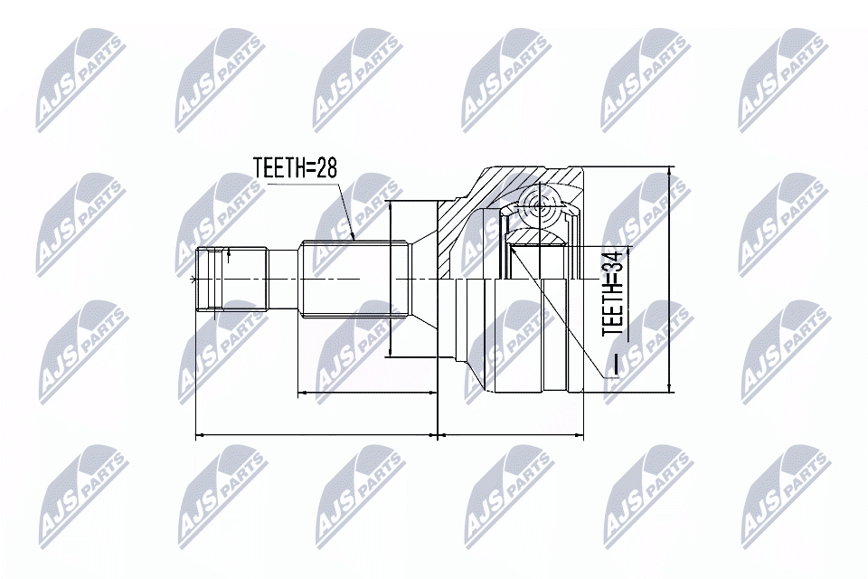Joint Kit, drive shaft - NPZ-CT-019 NTY