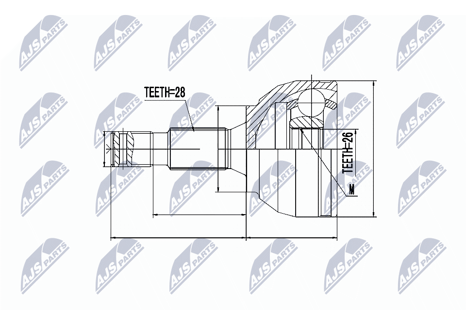 Joint Kit, drive shaft - NPZ-CT-021 NTY