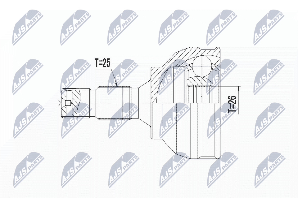 Joint Kit, drive shaft - NPZ-CT-022 NTY