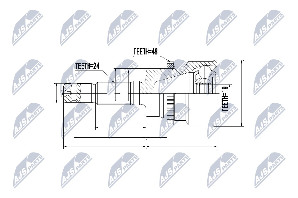Joint Kit, drive shaft - NPZ-DA-015 NTY