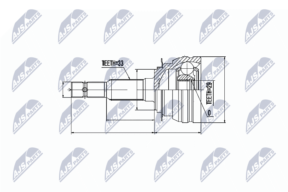 Kit giunti, Semiasse - NPZ-DW-002 NTY