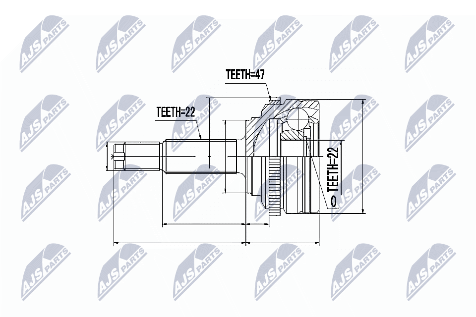 Joint Kit, drive shaft - NPZ-DW-021 NTY