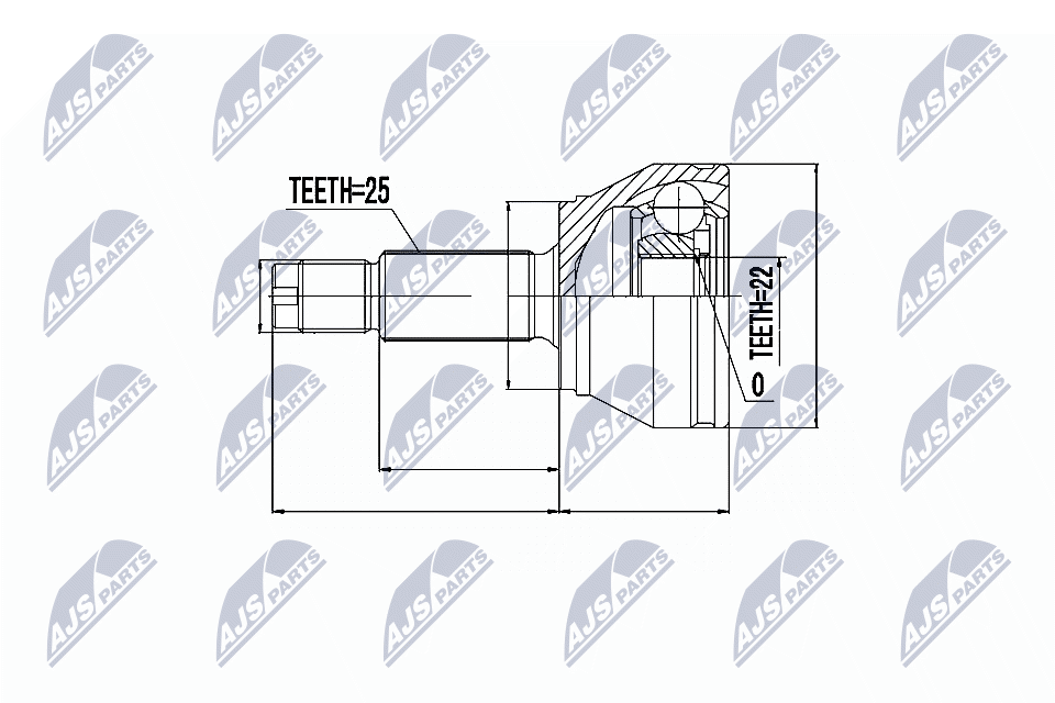 Kit giunti, Semiasse - NPZ-FR-006 NTY