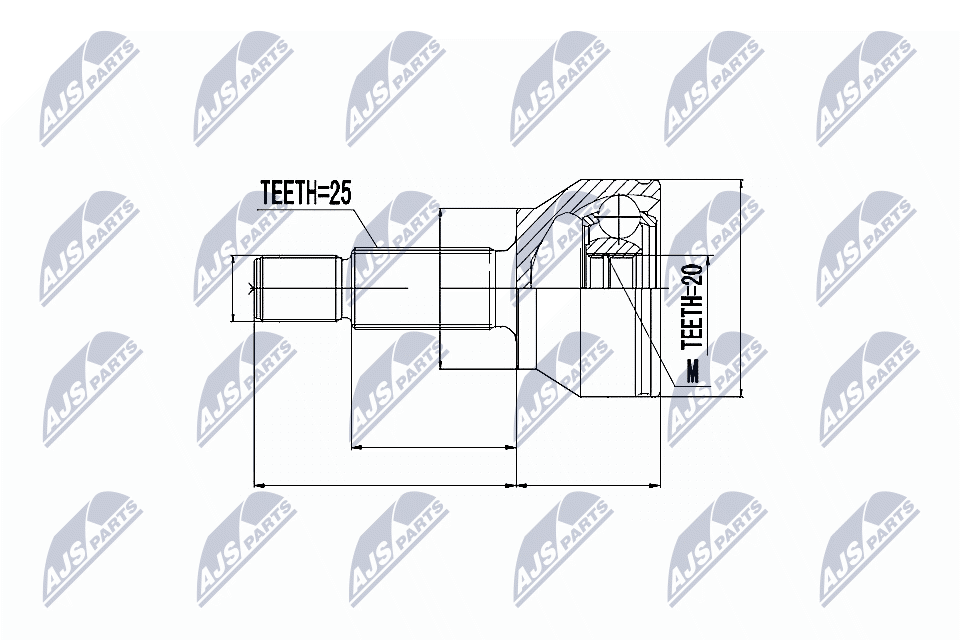 Joint Kit, drive shaft - NPZ-FR-013 NTY