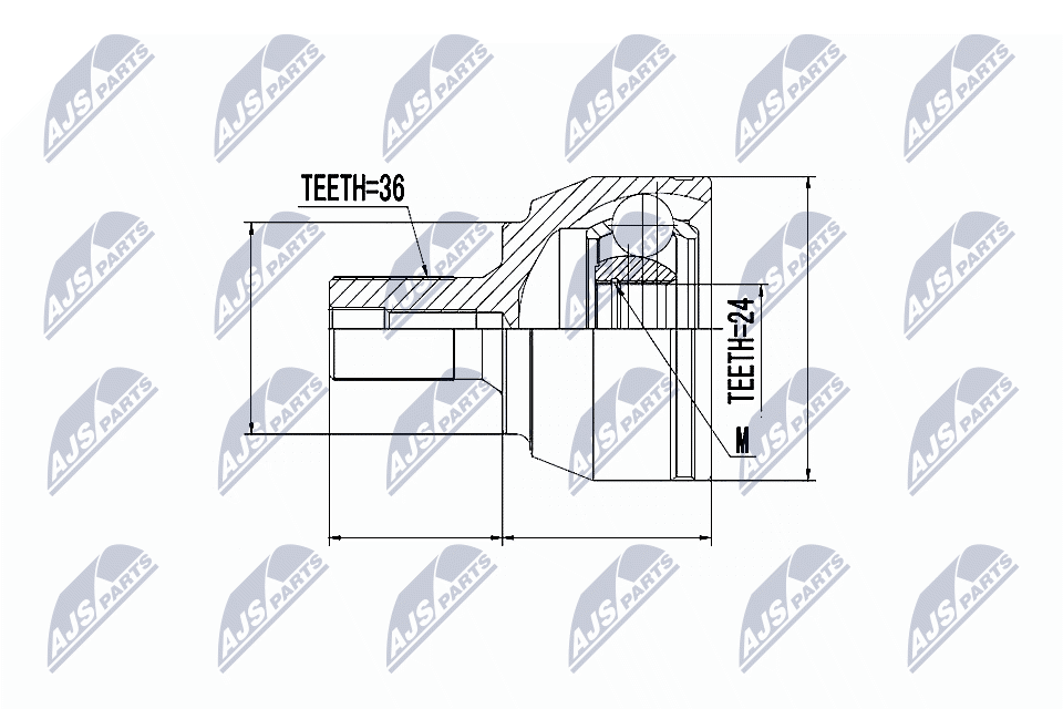 Joint Kit, drive shaft - NPZ-FR-015 NTY
