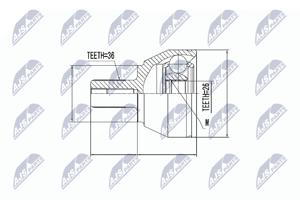 Joint Kit, drive shaft - NPZ-FR-027 NTY