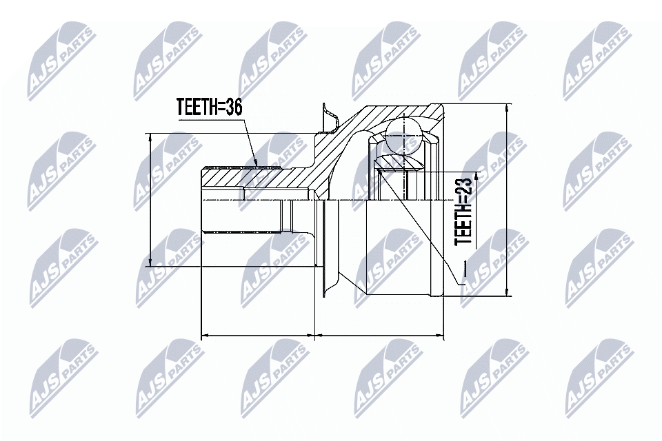 Joint Kit, drive shaft - NPZ-FR-031 NTY