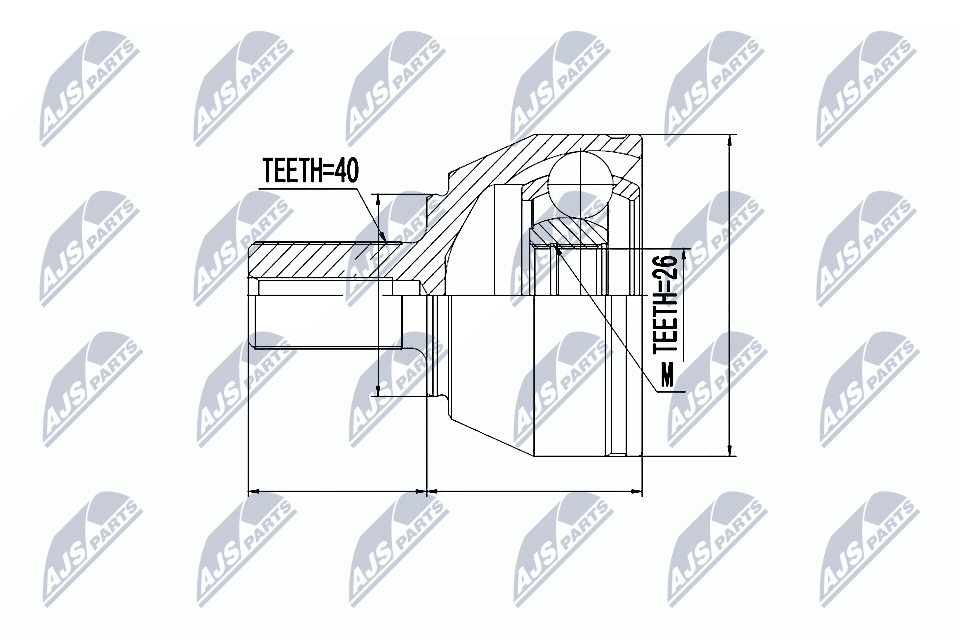 Joint Kit, drive shaft - NPZ-FR-040 NTY