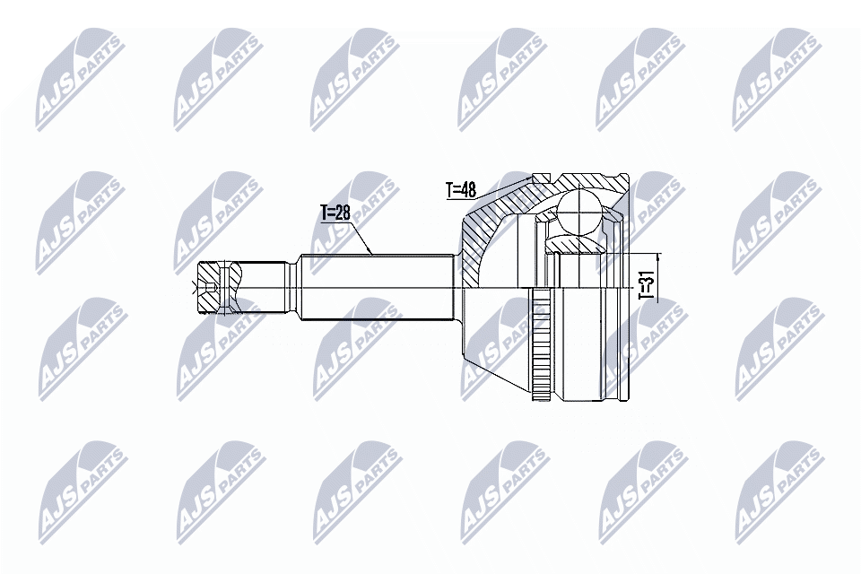 Gelenksatz, Antriebswelle - NPZ-FR-041 NTY