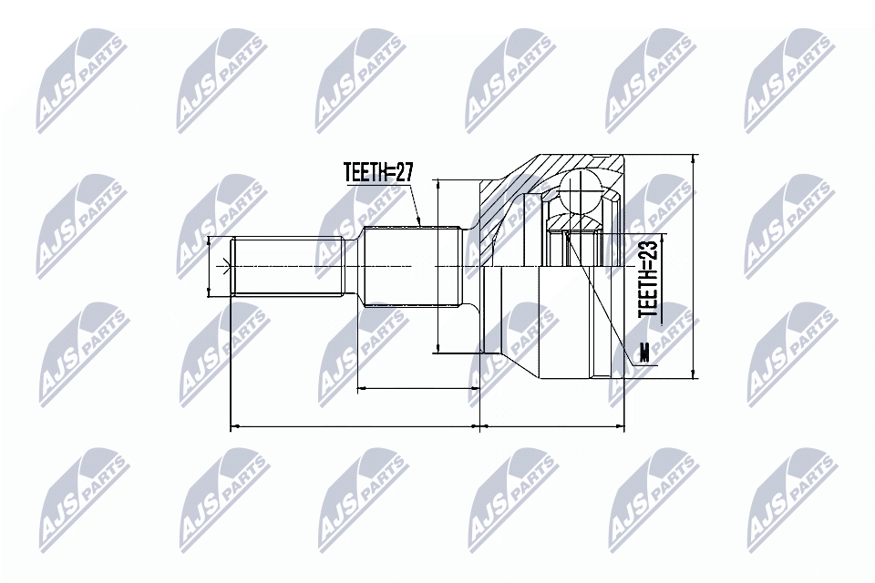 Gelenksatz, Antriebswelle - NPZ-FR-049 NTY