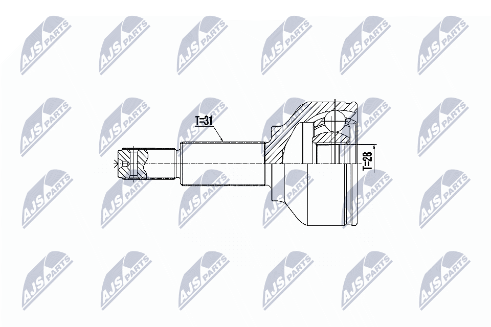 Kit giunti, Semiasse - NPZ-FR-052 NTY