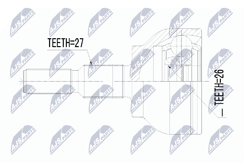 Kit giunti, Semiasse - NPZ-FR-054 NTY
