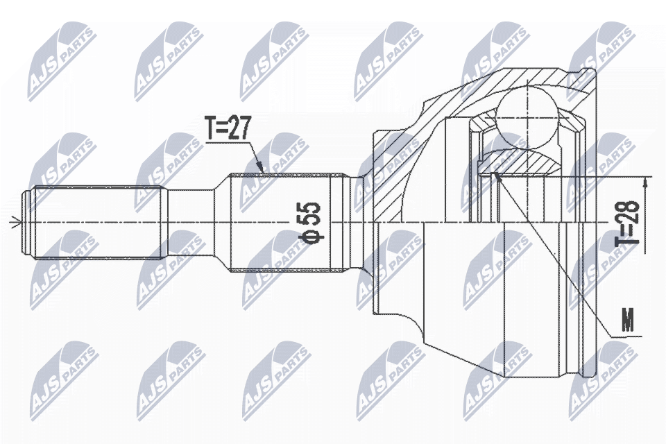 Joint Kit, drive shaft - NPZ-FR-056 NTY