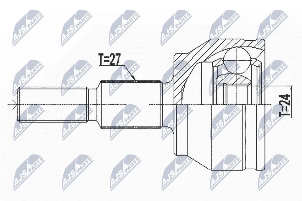 Joint Kit, drive shaft - NPZ-FR-057 NTY